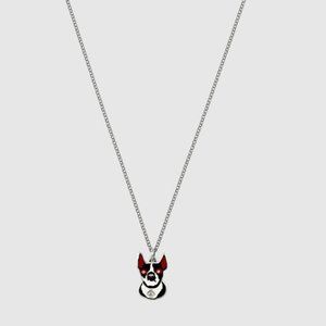 Gucci Sterling Silver Boston Terrier Necklace.